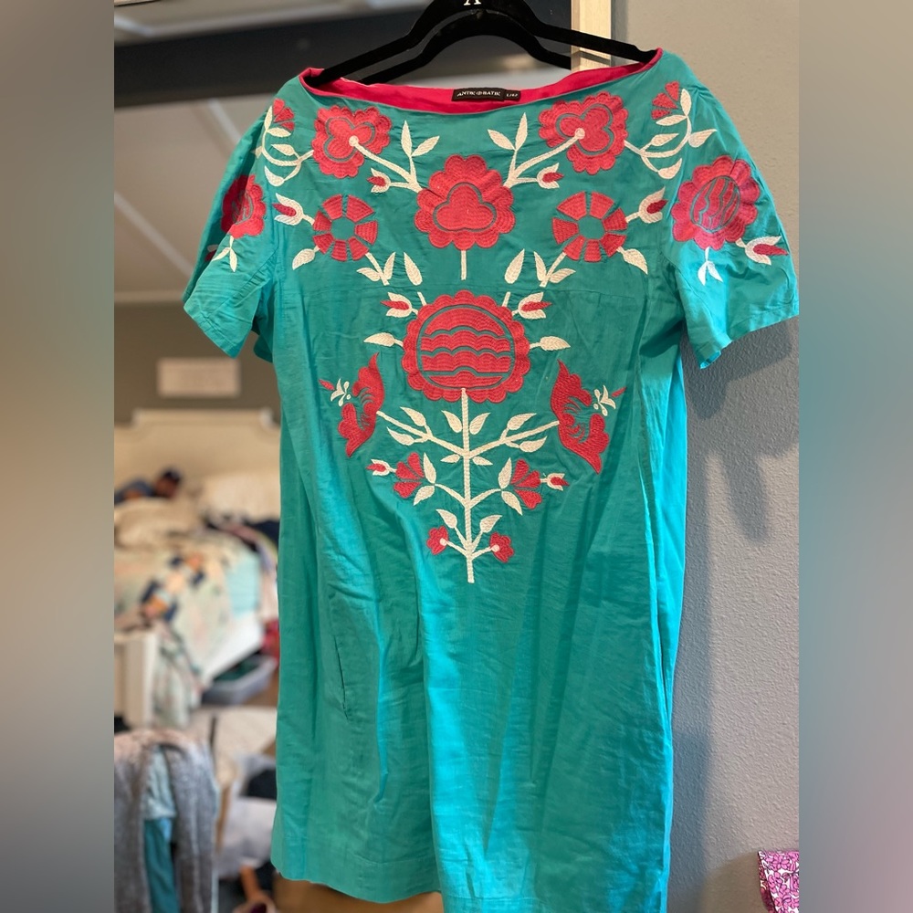 Turquoise summer dress